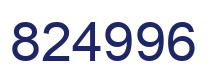 Number 824996 blue image
