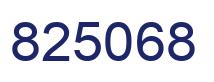 Number 825068 blue image