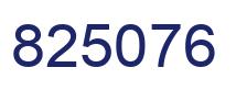 Number 825076 blue image