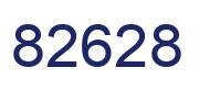 Number 82628 blue image