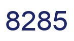 Number 8285 blue image