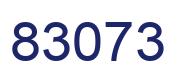 Number 83073 blue image