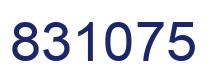Number 831075 blue image