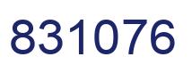 Number 831076 blue image
