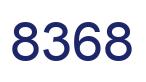 Number 8368 blue image
