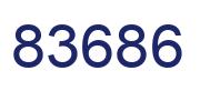 Number 83686 blue image