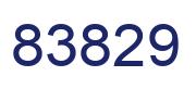 Number 83829 blue image