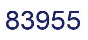 Number 83955 blue image