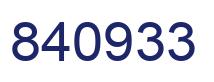 Número 840933 imagen azul