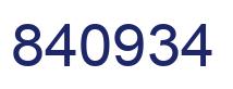 Número 840934 imagen azul