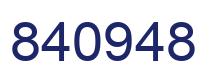 Número 840948 imagen azul
