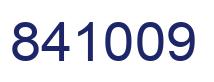 Number 841009 blue image