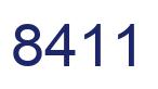 Number 8411 blue image