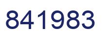 Number 841983 blue image