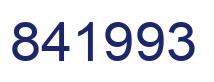 Number 841993 blue image