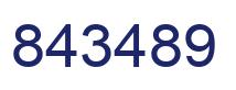 Number 843489 blue image