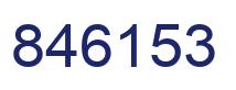 Número 846153 imagen azul