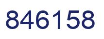 Número 846158 imagen azul