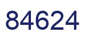 Number 84624 blue image