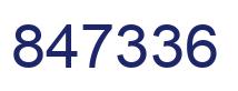 Number 847336 blue image