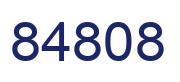 Number 84808 blue image