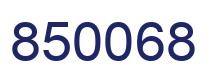 Number 850068 blue image