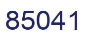 Number 85041 blue image