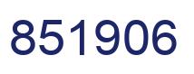 Number 851906 blue image