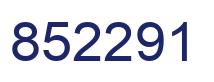 Number 852291 blue image