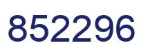 Number 852296 blue image