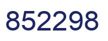 Número 852298 imagen azul