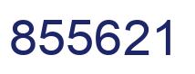 Number 855621 blue image