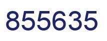 Number 855635 blue image