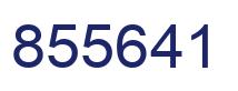 Number 855641 blue image