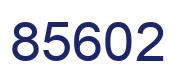 Number 85602 blue image