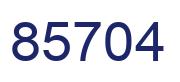 Number 85704 blue image