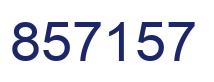 Number 857157 blue image