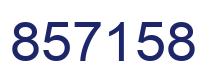 Number 857158 blue image