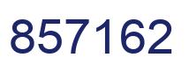 Number 857162 blue image