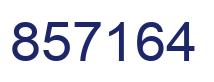 Number 857164 blue image