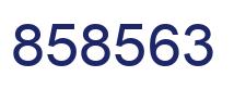 Number 858563 blue image