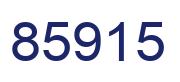 Number 85915 blue image