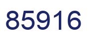 Number 85916 blue image