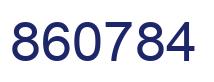 Número 860784 imagen azul