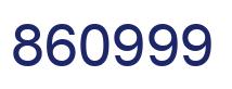 Number 860999 blue image
