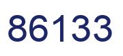 Number 86133 blue image
