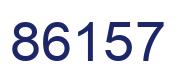 Number 86157 blue image