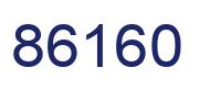 Number 86160 blue image
