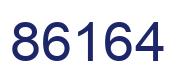Number 86164 blue image