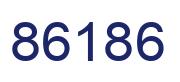 Number 86186 blue image